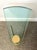 Brass Attributed to Leon Rosen Brass and Glass Wedge Drink Table 1970’s For Sale - Image 8 of 9