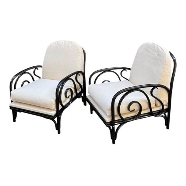 Vintage Italian Armchairs in Beech, 1950, Set of 2 For Sale - Image 10 of 10