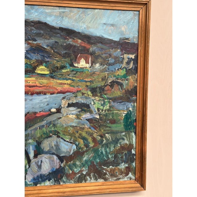 Karl Otto Kellgren, Landscape, 1960s, Oil on Canvas, Framed For Sale - Image 12 of 18