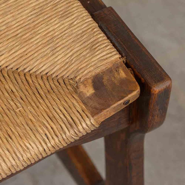 Vintage French Oak Dining Chairs in the Style of Guillerme & Chambron, Set of 6 For Sale - Image 13 of 16
