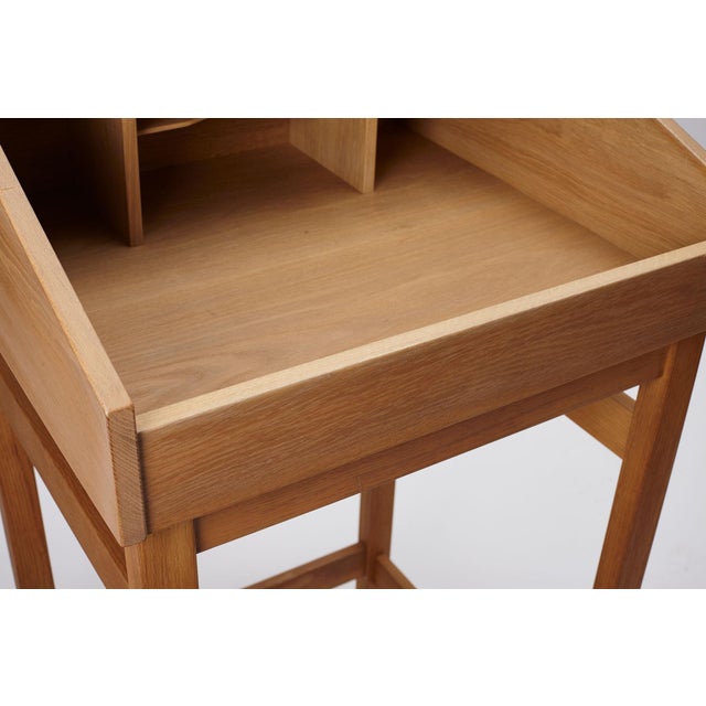 Oak Secretary Desk, Denmark, 1960s For Sale - Image 11 of 17