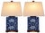 Late 20th Century Ralph Lauren Chinoiserie Cobalt Blue & White Ceramic Table Lamps - A Pair For Sale
