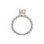 Metal 10k White Gold Igi 4.26ctw Pear Shape Lab Grown Diamond Halo Pave Engagement Ring, Size 7.25 For Sale - Image 7 of 8