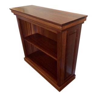 Custom Mahogany Book Shelf Cabinet For Sale