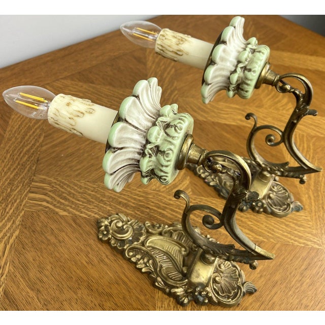 Vintage Wall Sconces, Set of 2 For Sale - Image 4 of 16
