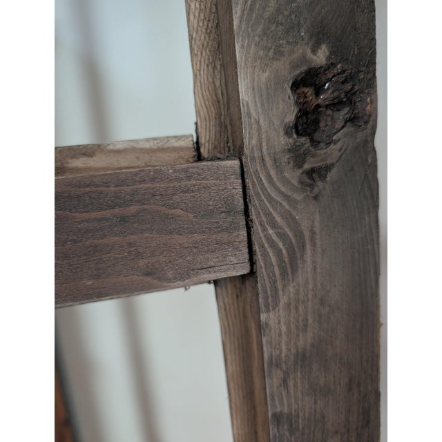 Late 19th Century Folding Screen/ Two Panel Room Divider Frame For Sale - Image 5 of 7