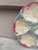 French 19th Century Majolica Pink & Blue Oyster Plate Gien For Sale - Image 3 of 4
