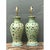 Late 20th Century Vintage Cutout Green Ceramic Table Lamps - Pair For Sale - Image 5 of 12