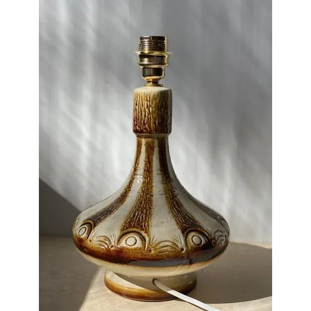 Mid-Century Modern Large Ceramic Table Lamp from Søholm, 1960s For Sale - Image 3 of 7