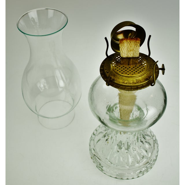 Vintage Glass Eagle Oil Lamp Chairish