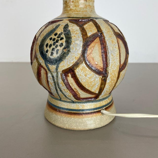 Ceramic Studio Pottery Table Light Base from Soholm Ceramic, Denmark, 1970s For Sale - Image 14 of 18