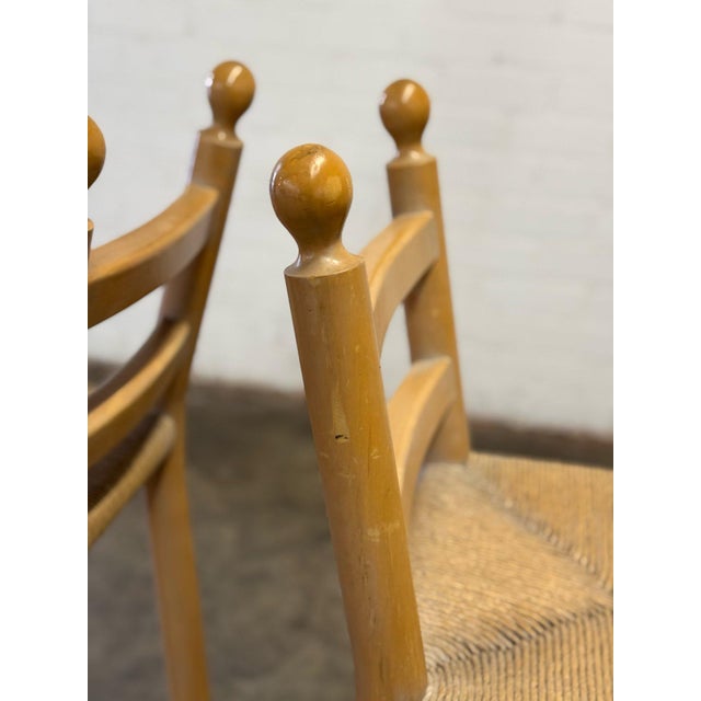 1960s Vintage Barstools With Finials - Pair For Sale - Image 10 of 12