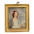 American or French Folk Art, Portrait of a Lady With a Dove, Early 19th Century For Sale
