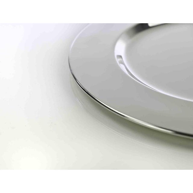 Vintage Silver Plated Serving Plate, Italy, 1970s For Sale - Image 4 of 5