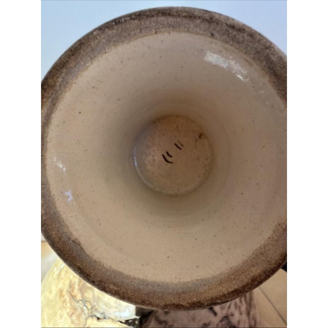 Antique Japanese Satsuma Moriage Vase Meiji Period Figural 10.5 Inch For Sale - Image 10 of 10