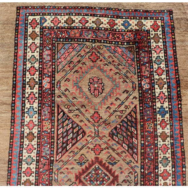 Textile Tribal Persian Hand Knotted Antique Serab Long Runner in Tribal Design 3'7 X 14 For Sale - Image 7 of 11