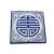 Chinese Contemporary Asian Blue and White Ceramic Coaster For Sale - Image 3 of 3