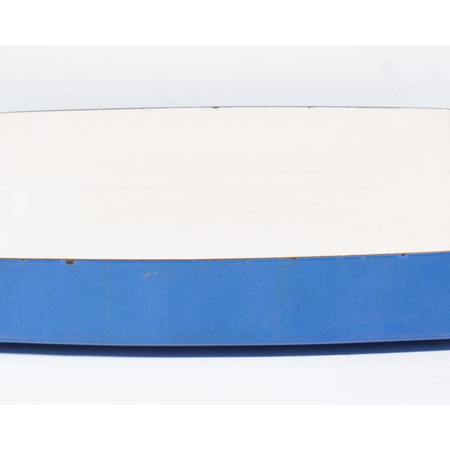 Mid-Century Modern Mid 20th Century Kobenstyle Blue Enamel Baking Dish Designed by Jens Quistgaard for Dansk For Sale - Image 3 of 8