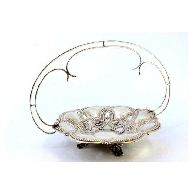 Silver Candy Box with Pearly Friezes, Double Arch and Openwork Feet For Sale - Image 6 of 8