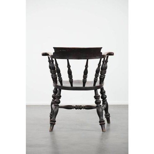 Antique English Captain's Chair, 1800s For Sale - Image 4 of 15
