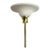 1980s Brass Ruffle-Top Torchere Floor Lamp For Sale