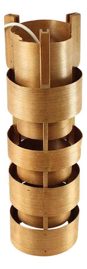 Pendant Lamp in Pine by Hans-Agne Jakobsson for Ab Ellysett, 1960s