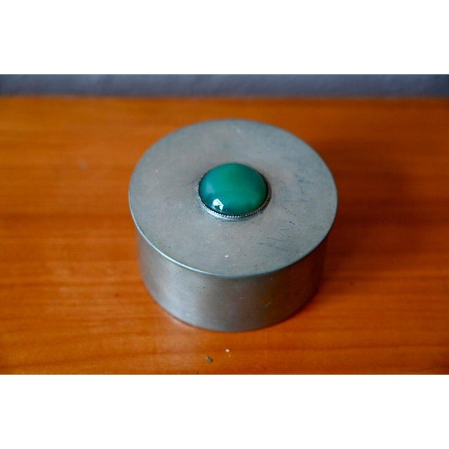 Scandinavian Metal Jewelry Box, 1960s For Sale - Image 6 of 8