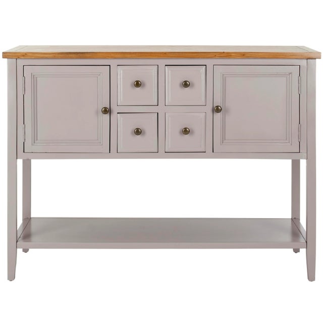 2020s Storage Sideboard in Quartz Grey & Oak For Sale - Image 5 of 5