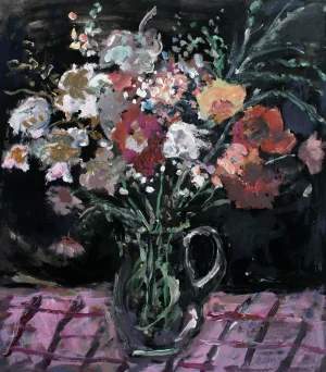 Magdalena Spasowicz, A Bouquet, Oil & Acrylic on Board, 2010