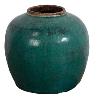 Antique Round Ceramic Vase