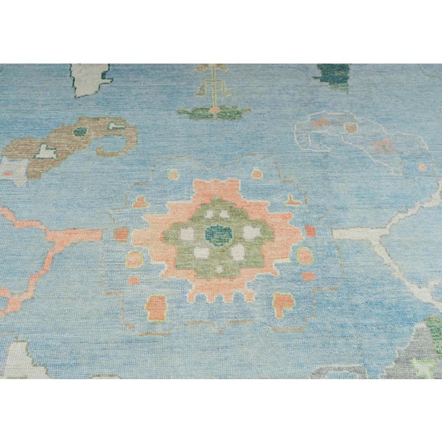 Turkish Oushak Rug 12'8" x 18' #20382 For Sale - Image 4 of 8