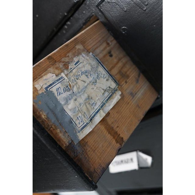 Large Black Painted Apothecary Cabinets, Eastern Europe, 1910s, Set of 2 For Sale - Image 10 of 18