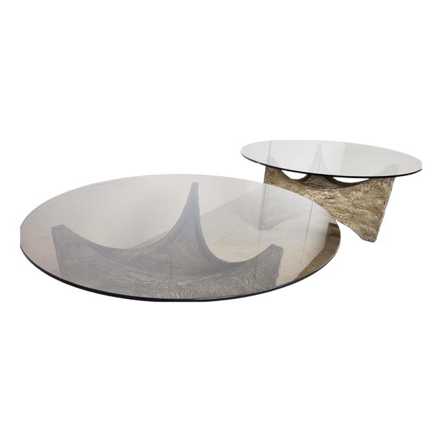 Brutalist Coffee Tables, 1970s, Set of 2 For Sale