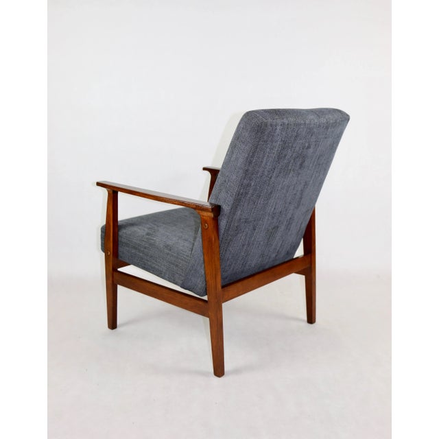 Vintage Black Club Armchair, 1970s For Sale - Image 9 of 13