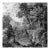 14" X 14" Grisaille Landscape Original Print 16th Century Style / Black and White For Sale