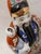 Asian Cai Shen Figurine 12" Qing Dynasty Chinese Emperor W Children Hand Painted Vintage For Sale - Image 4 of 11