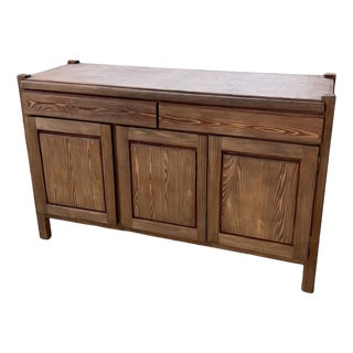 Pitch Pine Sideboard, 1950s For Sale