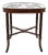 1980s Chinoiserie Platter on Faux Bamboo Stand For Sale