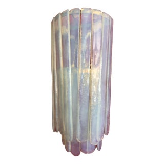 Large Wall Lamp in Opal Murano Glass Mazzega, Italy, 1960s or 1970s For Sale