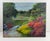 English Mid 20th Century Flowering Spring Garden Landscape Painting For Sale - Image 3 of 3
