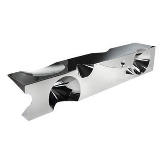 Get Lost! Bench in Mirror Polished Stainless Steel by Barberini & Gunnell For Sale