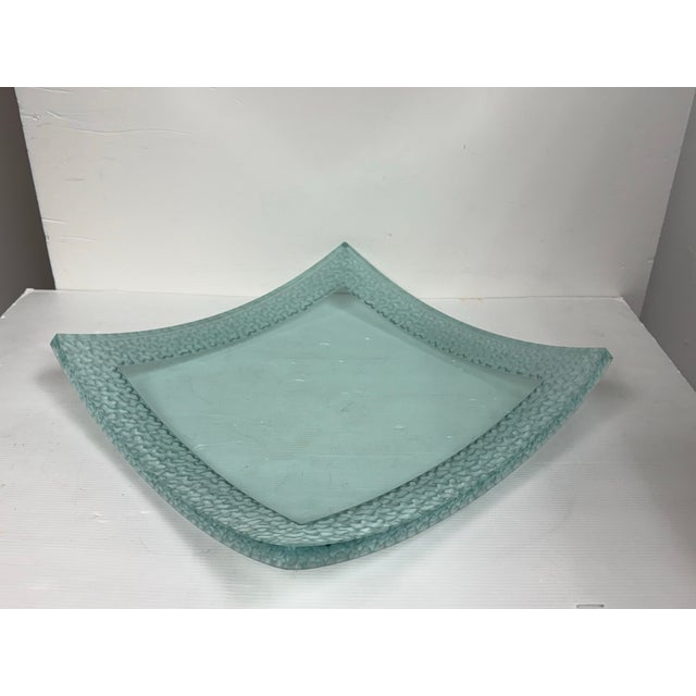 Design Plus Gallery presents a Studio Art Glass Decorative Bowl from Stephen Schlanser. The square-form vessel has...