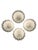 Set of 4 Bat Trang Vietnamese Ceramic Multipurpose Bowls With Blue Hand Painted Leaf Vine Motif For Sale - Image 9 of 11
