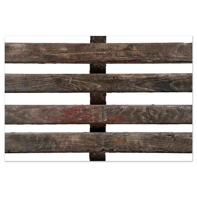 Public Bench in Wood and Patinated Iron For Sale - Image 5 of 6