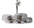Mid 20th Century Space Age Chrome and Lucite Chandelier For Sale - Image 5 of 11