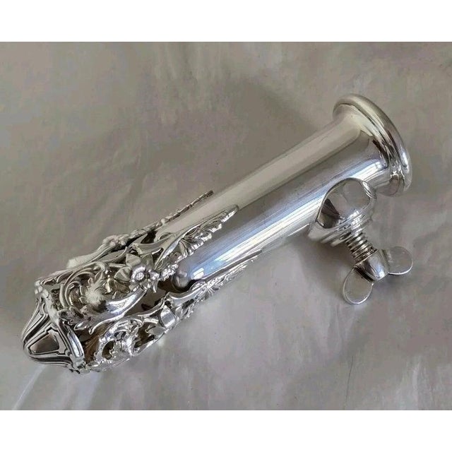 Sterling Silver Pierced Posy Holder from Hugh Crawshaw, Sheffield, 2004 For Sale - Image 3 of 18