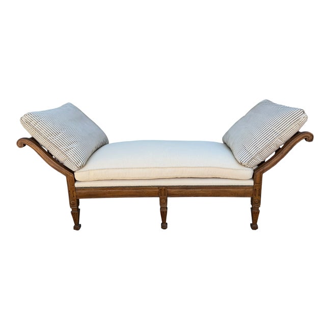 Rose Tarlow Melrose House Chaise Lounge Daybed Settee.