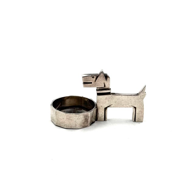 1930s Art Deco Silver-Plated Ric & Mac Small Ashtray, Edouard Marcel Sandoz, Gallia Christofle, France 1930s For Sale - Image 5 of 14