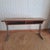 Original Mid century 2 seats school desk from the Netherlands made of solid oak with steel tube trestle legs. The table...