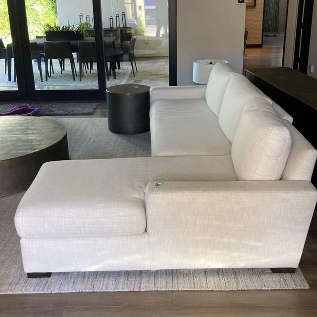Restoration Hardware Restoration Hardware Maxwell Beige Sectional Sofa With Right Chaise For Sale - Image 4 of 5